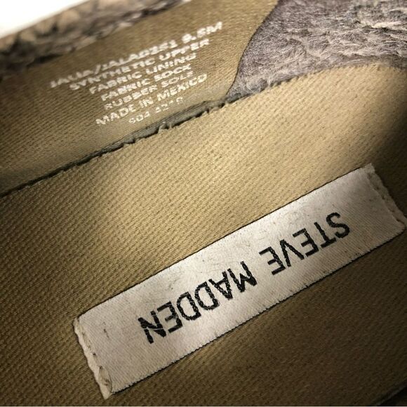 Steve Madden Jalia Snakeprint Sip On Sneakers - Picture 8 of 9